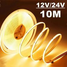 320LED 1-10m Dimmerabile LED COB Strip DC 12V 24V Luci FOB per la decorazione della camera da letto Lampada a nastro al neon flessibile morbida ad alta densità
