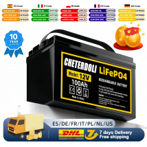 EU-Aktien steuerfreie LiFePO4-Tiefzyklusbatterie 12 V 24 V 36 V 100 Ah integriertes verbessertes BMS für Golfwagen Marine-Trolling-Motor