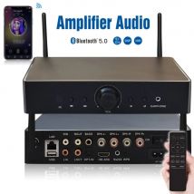 Amplificador Digital multihabitación WA80, 60W x 2 ESS9023, WiFi y Bluetooth, estéreo HiFi, Clase D, con ecualizador Tidal Airplay, aplicaciones gratuitas