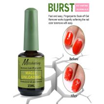 Misscheering 15ml Magic Fast Nail Gel Polish Remover Clean UV Soak Off Semi Permanent Varnish Nail Art Removal Tools Manicure