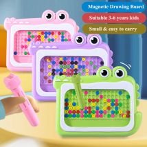 Nuovi bambini Perline magnetiche Doodle Board con penna puzzle Giocattoli da disegno per bambini 3-8 anniMontessori Gioco Regalo educativo