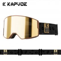 Kapvoe Hot Uomo Donna Occhiali da sci Snowboard Maschera antiappannamento Occhiali da neve fotocromatici Occhiali di protezione UV400 Motoslitta invernale