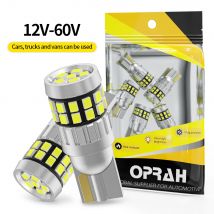 Oprah 2 uds LED T10 W5W 12V 24V luces de camión de coche bombilla Interior Canbus 2016 30SMD lámparas de señal de lectura de mapa de cúpula diodo de estacionamiento lateral