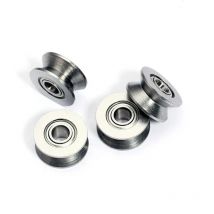 10PCS Drahtführungsschiene V-Nut Miniaturlager V623 V624ZZ U623ZZ U624ZZ U604ZZ U-Nut V Über Linie Riemenscheibe
