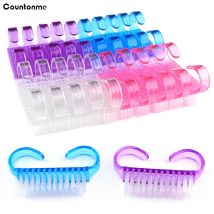 50 Teile/los Kunststoff Nagel Pinsel Weiche Reinigung Pinsel Set Staub Entferner UV Gel Nagel Pulver Reiniger Nail art Maniküre Werkzeuge