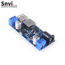 DC-DC 24V 12V to 5V 5A Step Down Buck Converter Power Supply Module USB Regulator Adjustable Replaces LM2596 Charging Module