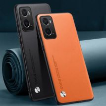 Luksusowe etui ze skóry PU do OPPO A36 A76 A96 4G Back Cover Matte Silicone Shockproof Full Protection Phone Case do OPPO A96 4G