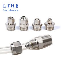 Pneumatischer Anschluss, Schnellschraubenadapter, Kupfer, vernickelt, PC6, 8, 10 mm, schnelle Drehverbindung, Außengewinde, 1/8 1/4 Schlauchanschlüsse