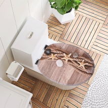 SAINOS WC Sitz mit absenkautomatik toilettendeckel holz toilettendeckel mit absenkautomatik holz