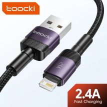 Kabel USB Toocki do iPhone'a 14 13 12 Pro Max X XS XR 8 7 Plus iPad Szybkie ładowanie Ładowarka Aluminiowy kabel iP do iPhone'a Przewód danych