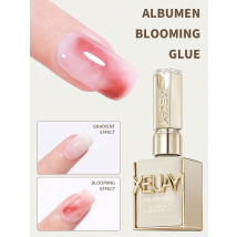 Gel per Unghie Effetto Fioritura 15ml, Bianco Latte, per Nail Art, Effetto Sfumato, Smalto per Unghie UV