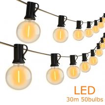 15M 30M G40 LED String Light Fata Luce esterna Ghirlanda Retro Matrimonio Cortile Decorazione Giardino Patio Stringa di luce