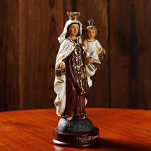 Katholische Harz Madonna Mary Statue Figur handgemachte Figur religiöse Hochzeits geschenk Weihnachten Home Desktop-Dekoration