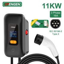 IPENGEN 11KW EV Ladestation Typ2 16A 3Phase Elektroauto Ladegerät EVSE Wallbox Ladeset Ladezeit WIFI APP Steuerung