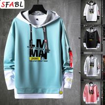 Herbst Neue Bunte Hoodies Männer Mit Kapuze Sweatshirts Brief Gedruckt Sweatshirts für Männer Frauen Hoody Shirts Hip Hop Pullover Männlich