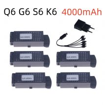 Original Q6 S6 G6 T6 K5 Batterie 3,7 V 4000 mah für Q6 Batterie RC Quadcopter Ersatzteile Für Q6 Drohnen batterie