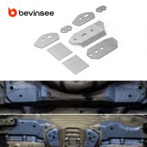 BEVINSEE Kit piastra di rinforzo per sottotelaio posteriore in acciaio per BMW E46 1999-2006, per uso su strada/pista
