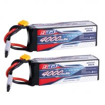Batteria Lipo SIGP 4S FPV 3300mAh 4000mAh 14.8V 100C Soft Pack con XT60 ricaricabile per RC FPV Quadcopter Aereo Drone 2 Conteggio