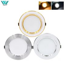 Faretto da incasso a LED da soffitto DC12V 24V AC110V 220V 5W 9W 12W 15W 18W Faretto da incasso a LED rotondo bianco caldo freddo