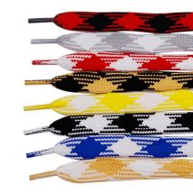 18mm Retro Shoestring 0.71 Inch Flat Bootlaces Wide White Black Fat Shoelaces W Plastic Tips Clothing Accessories Draw Cord
