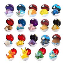 Genuine Pokemon Ball Deformation Toys Pikachu Mewtwo Gyarados Pocket Monster Pokeball Pokemon Action Figure Children Toys Gifts