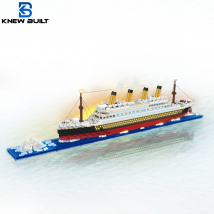 KNEW BUILT 6 rodzajów modeli statków wycieczkowych Titanic dla dorosłych Micro Mini Brick Toy Idealny prezent Dekoracja rozrywkowa