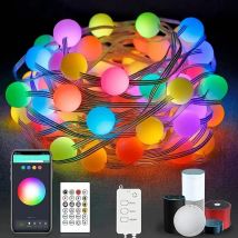 33 Glühbirnen wifi ble Globus Lichterketten im Freien RGB Girlande Girlande Party Garten Hochzeit Dekor LED Lichterketten Alexa Google Voice