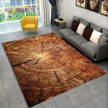 3D HD Holzmaserung Retro Teppich groß, Teppich Teppich für Zuhause Wohnzimmer Kinder Schlafzimmer Sofa Fußmatte Dekor, Küche rutschfeste Bodenmatte