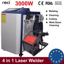 3000w 4 in 1 Faserlaser schweißen Reinigungs schneide maschine reci Hand lasers chweiß gerät für alle Metallfaser-Lasers chweiß geräte