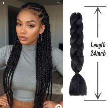 Long 24Inch Jumbo Braid Extensions Cos Synthetic Braiding Hair Afro Ombre Color Kanekalon Hair for Children/Women Braid
