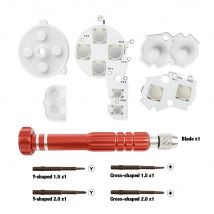 TicKnot For GBA Membrane Button Tactile Upgrade Kit Fix Corroded GBA Button Pads For Gameboy Advance Solder Repair Mod