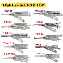 Lishi 2w1 TOY43AT TOY48 TOY2 TOY2014 TOY2048 TOY43 TOY43R Narzędzie do otwierania drzwi samochodu Lishi narzędzie do wykręcania zamków narzędzie ślusarskie