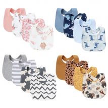 4 pezzi bavaglini per bambini vestiti per ruttini cartoni animati asciugamani per saliva neonato per ragazze ragazzi cotone grembiule per bambini accessori per neonati set di bavaglini per bambini