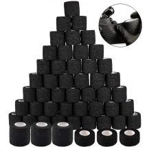 48/24/12/3 stücke Schwarz Tattoo Grip Bandage Abdeckung Wraps Bänder Vlies Wasserdicht Selbstklebende Finger Schutz Tattoo Zubehör