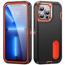 3 en 1 para iPhone 16 15 13 12 11 14 Pro Max X XR XS SE 8 7 Plus armadura resistente a prueba de golpes soporte a prueba de polvo funda de teléfono