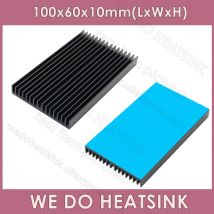 Wir tun Kühlkörper 100x60x10mm ohne oder mit Wärme leitpad Kühler Aluminium Kühlkörper für LED elektronische integrierte Schaltung Kühler