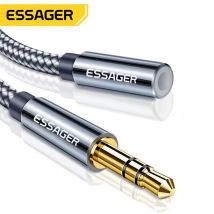 Essager Cavo di prolunga per cuffie Jack Cavo audio ausiliario da 3,5 mm Cavo di prolunga per altoparlante splitter femmina da 3,5 mm per adattatore per auricolari