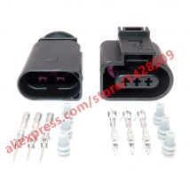 1 Set 3 Pin 1J0973803 1J0973703 1.5mm Auto Temp Sensor Plug Deflation Valve Plug Waterproof Connector For VW