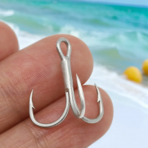 Rostfreier BKK-Drillingshaken, Angelhaken, Dreizackhaken, Angelköder, neu, 4X Stärken, 10 Stück Tasche