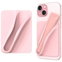 Lip Gloss Lipstick Lip Holder Soft Silicone Strong Adhesive Stand for IPhone 15 14 16 Pro Max Samsung S24 S25 Universal Bracket