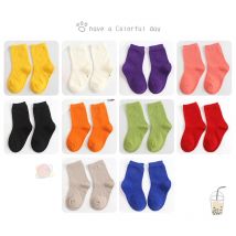 Candy Color Fashion Baby Socks Cute Kids Socks Boys Girls Soft Cotton Warm Socks Ready Stock Plain Children Toddler
