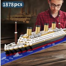 Titanic Kreatywny luksusowy statek wycieczkowy Iceberg Zestaw zatonięcia łodzi Miasto DIY Model Klocki Klocki Zabawki Dla Dzieci Prezent Dla Dorosłych