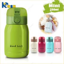 200 ml Nette Candy Mini Thermos Tasse Kinder Cartoon Wärmflasche Edelstahl Thermische Kaffeetasse Isolierflasche Isoliert