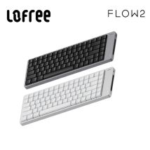Lofree FLOW2 Mechanische Tastatur, Business, Büro, kabellos, Bluetooth, kabelgebunden, leiser und sanfter Klang, kompatibel mit Stummschaltung, Aluminium-Klappe