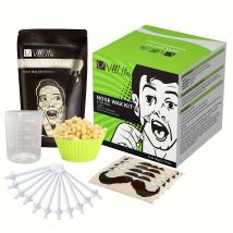 Wachsbohnen, tragbares, schmerzfreies Nasenwachs-Set für Männer und Frauen, Nasen-Haarentfernungswachs-Set, papierfreies Nasenhaarwachs, Bohnen, Reinigungswachs-Set