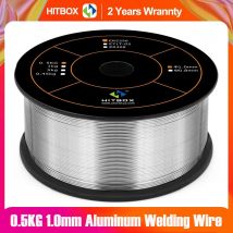 HITBOX 0,5 kg 1,0 mm Aluminium MIG-Schweißdraht ER5356 Universal für MIG-Schweißgerät Spulenpistole Lötschweißgerät Zubehör