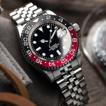 Miyota 8215 PT5000 Acciaio inossidabile 40mm Dive Automatic Men Watch Cristallo di zaffiro Lunetta girevole Orologio da polso meccanico luminoso