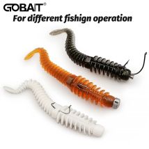 10 pz Esche Morbide 6.5 cm 7.5 cm 8.5 cm Filo TPE Verme Gancio Pesca Alla Carpa Crankbait Pesca Swimbait Gear Sapore di Pesce esca in silicone