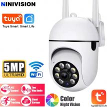 2,4G 5MP Tuya Smart Mini WiFi IP Kamera Indoor Drahtlose PTZ Sicherheit Hause CCTV Überwachungs Kamera Auto Tracking Zwei weg Audio