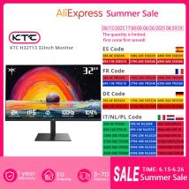 Monitor KTC H32T13 de 32 pulgadas, QHD 2560x1440 @ 100Hz,ELED ,FreeSync y g-sync, DP/HDMI, auriculares, Luz Azul baja, sin parpadeo, 109% sRGB